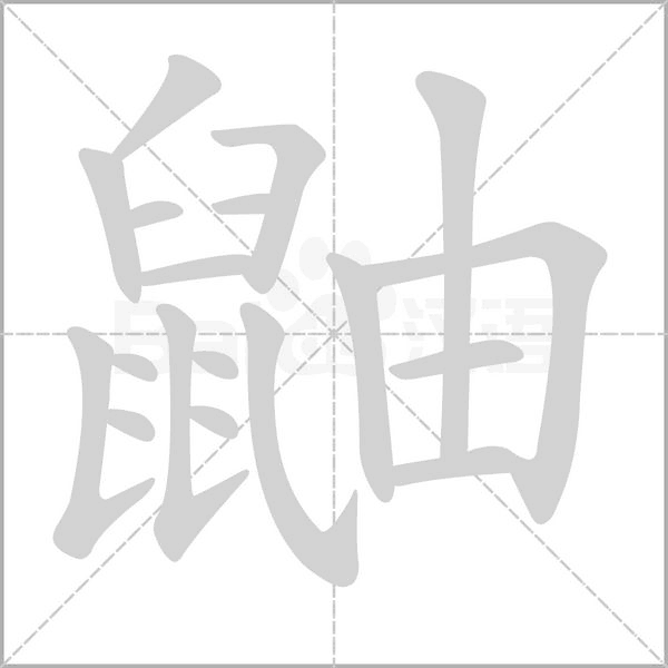 鼬字笔顺动画