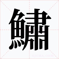 鱐字笔顺动画