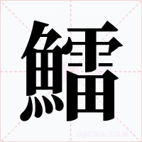 鱩字笔顺动画