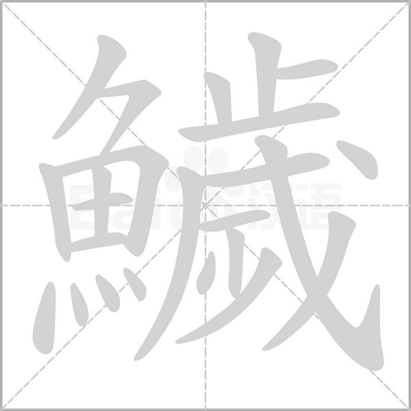 鱥字笔顺动画