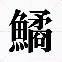 鱊字笔顺动画