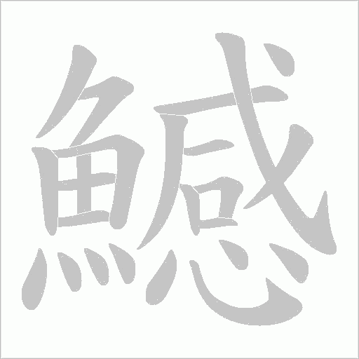 鱤字笔顺动画