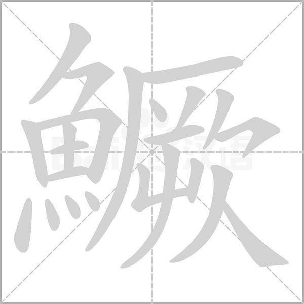 鱖字笔顺动画