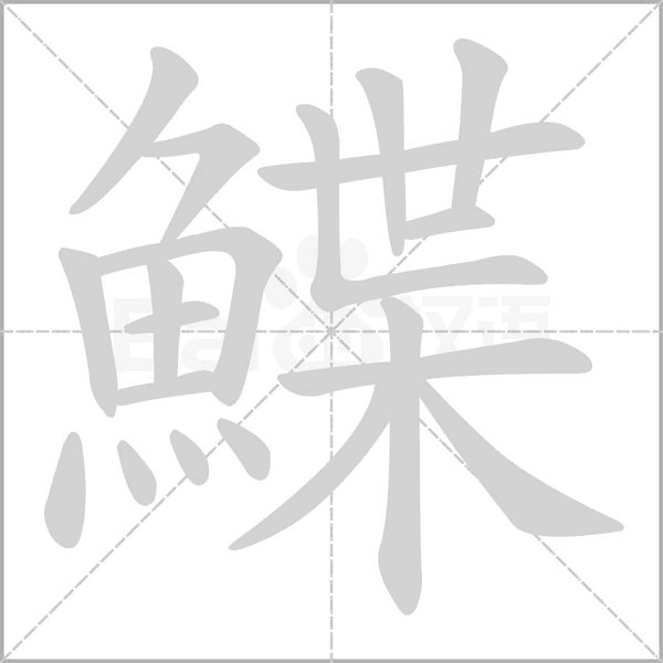 鰈字笔顺动画
