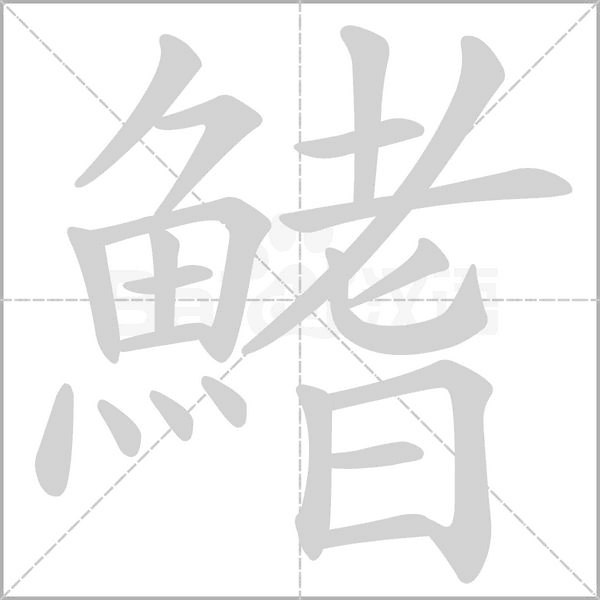 鰭字笔顺动画