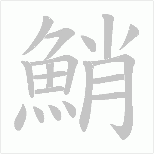 鮹字笔顺动画