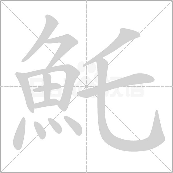 魠字笔顺动画