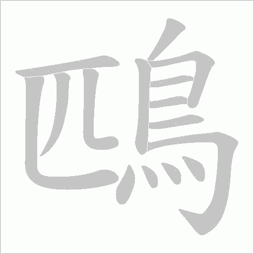 鴄字笔顺动画