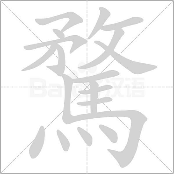 騖字笔顺动画