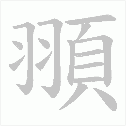 頨字笔顺动画