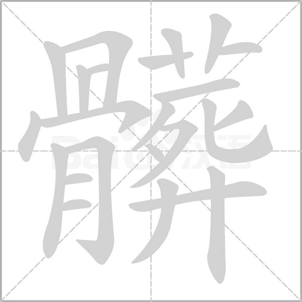髒字笔顺动画