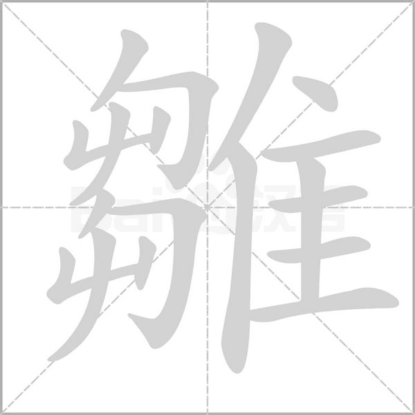 雛字笔顺动画