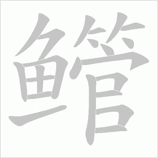 鳤字笔顺动画