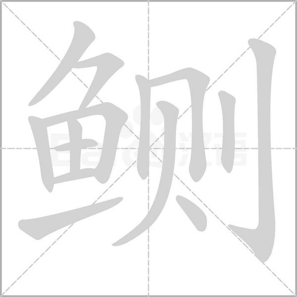 鲗字笔顺动画
