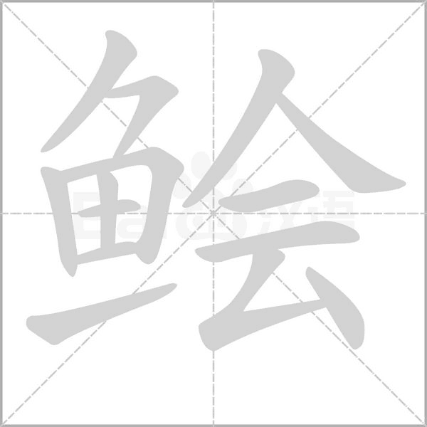 鲙字笔顺动画