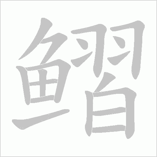 鳛字笔顺动画