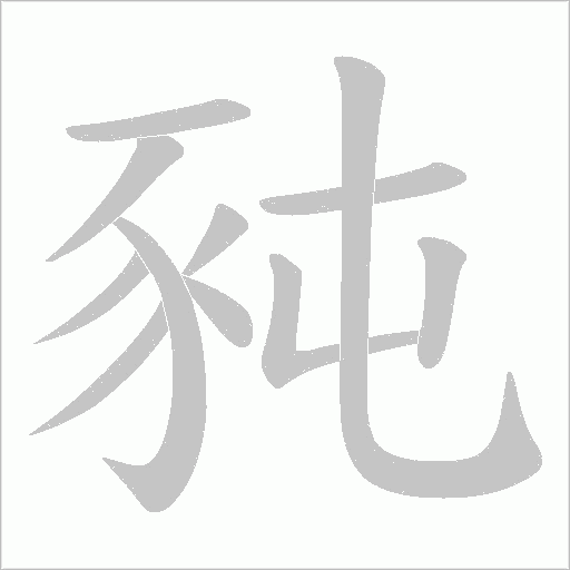 豘字笔顺动画