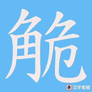 觤字笔顺动画