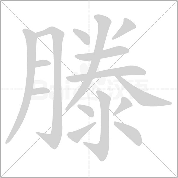 滕字笔顺动画