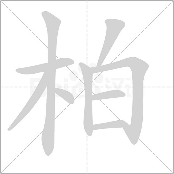 柏字笔顺动画