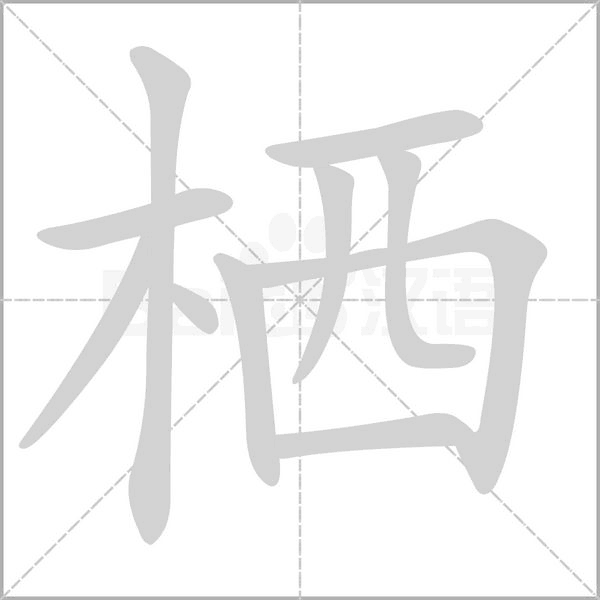 栖字笔顺动画