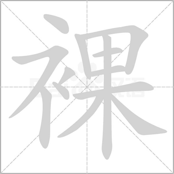 裸字笔顺动画