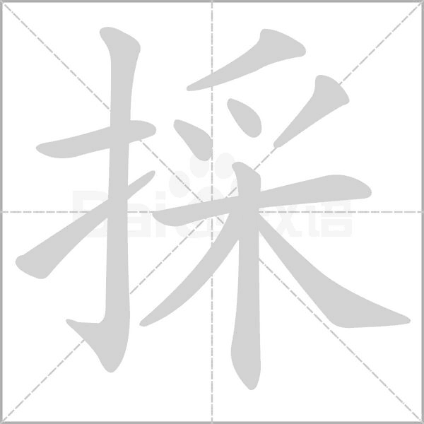 採字笔顺动画