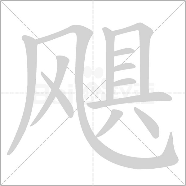 飓字笔顺动画