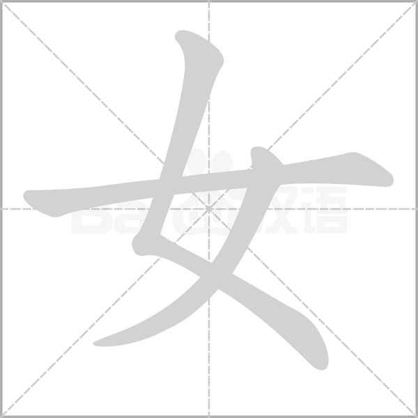 女字笔顺动画