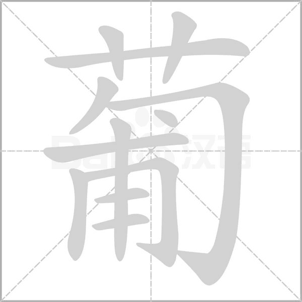 葡字笔顺动画