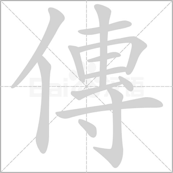 傳字笔顺动画