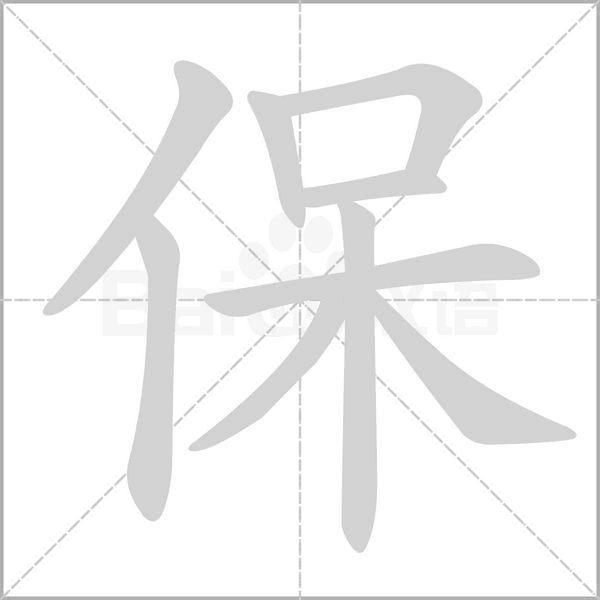 保字笔顺动画