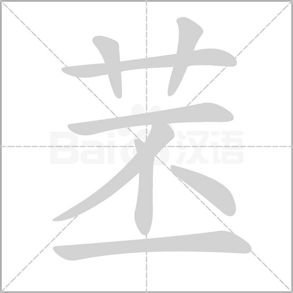 苤字笔顺动画
