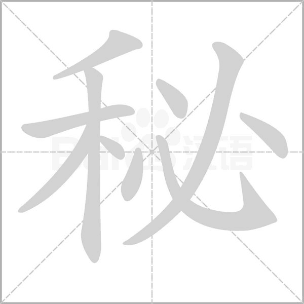 秘字笔顺动画