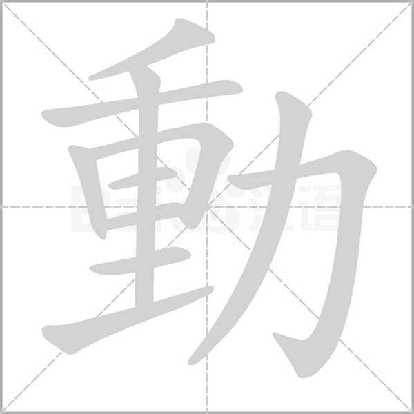 動字笔顺动画
