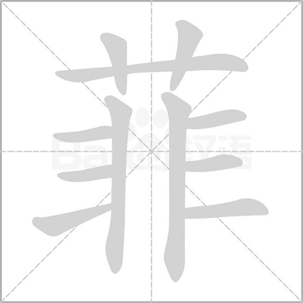 菲字笔顺动画