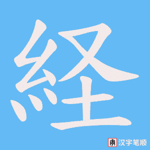 経字笔顺动画