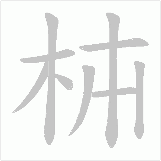 枾字笔顺动画