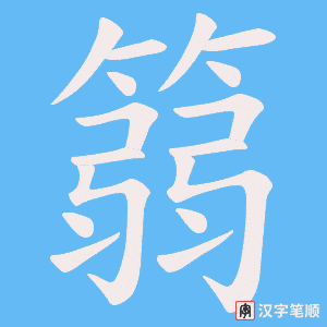 篛字笔顺动画