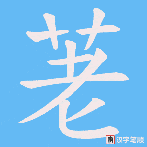 荖字笔顺动画