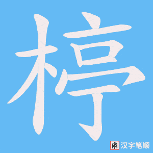 楟字笔顺动画