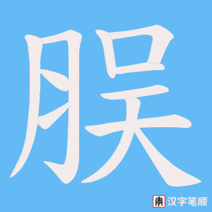脵字笔顺动画