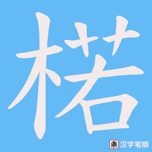 楉字笔顺动画