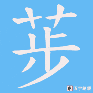 荹字笔顺动画