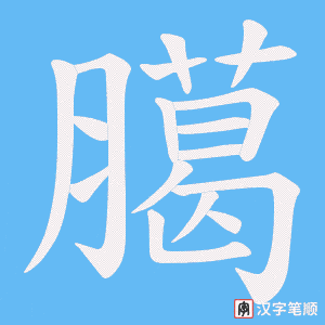 臈字笔顺动画