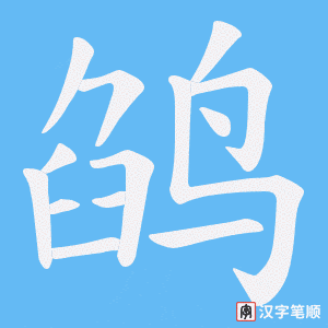 鹐字笔顺动画