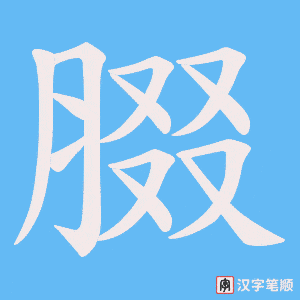 腏字笔顺动画