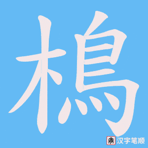 樢字笔顺动画