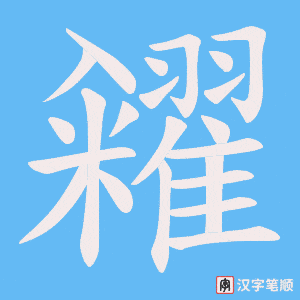 糴字笔顺动画