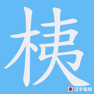 桋字笔顺动画